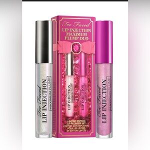 NEW IN BOX: Too Faced Lip Injection Maximum Plump Holiday Duo Limited Edition